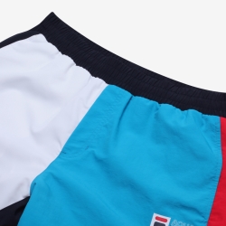 Fila Regular Fit Aqua Time Color Block - Naisten Shortsit - Laivastonsininen | FI-38501